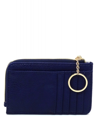 Fashion Card Holder Keychain Wallet AD003 NAVY